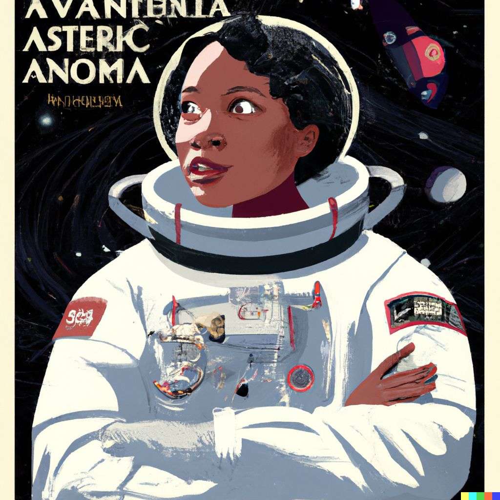 an astronaut, government information poster from World War 2